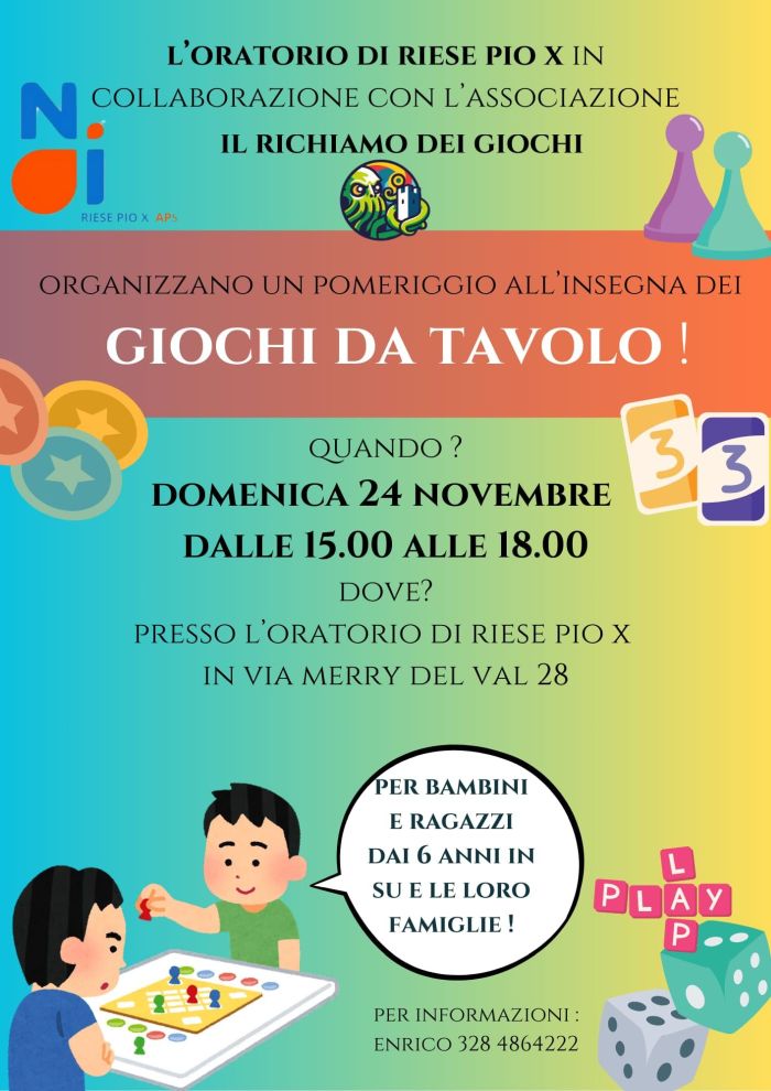 2024 11 24 Giochi da tavolo oratorio Riese full