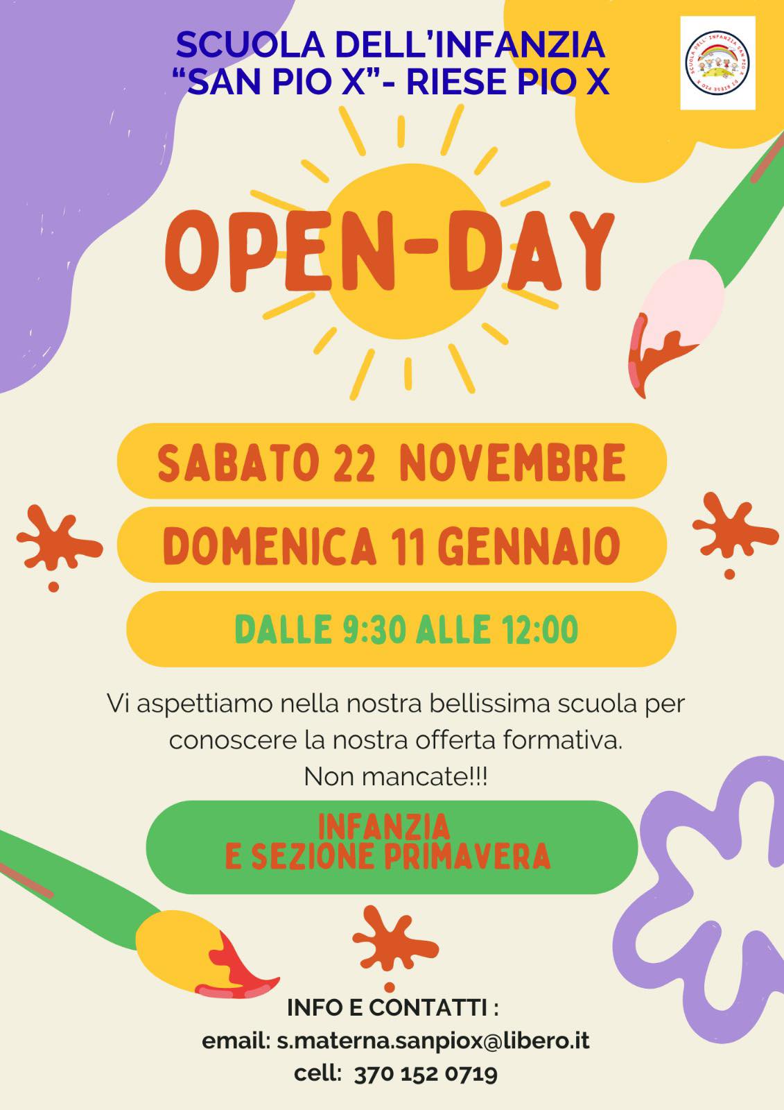 2026 01 11 OpenDayScuolaInfanzia