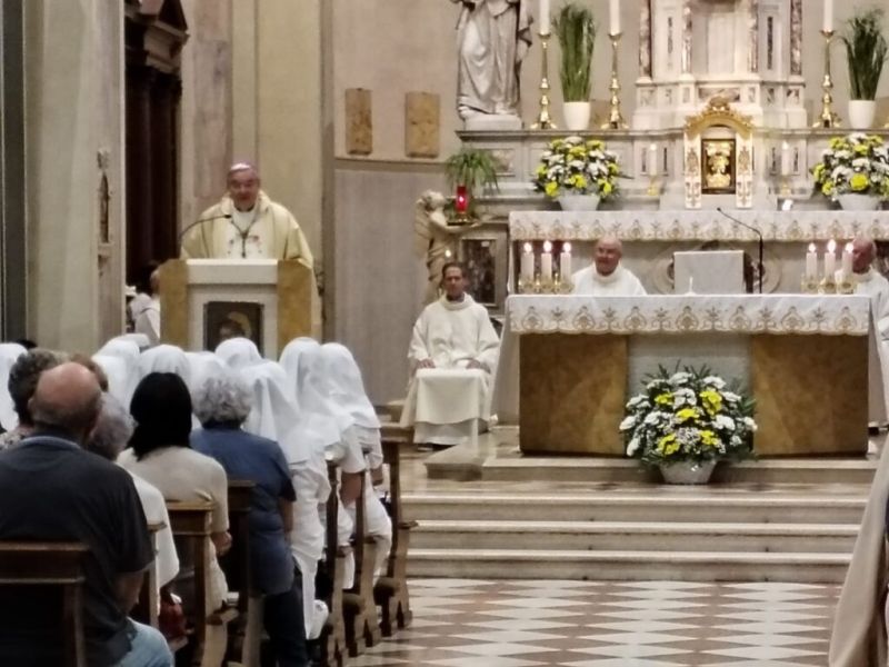 Vescovo Tomasi festa san Pio X 2025 Riese