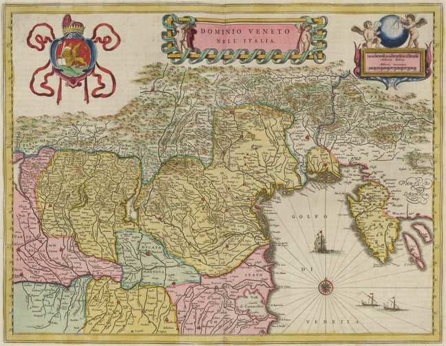 Joan Blaeu, Dominio Veneto nell'Italia in Atlas Maior Amsterdam 1665