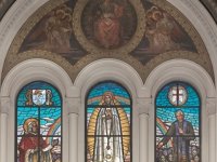La Madonna con San Pio X e San Luigi Orione nella Chiesa di Ognissanti a Roma