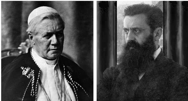Pio X e Theodor Herzl